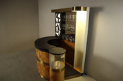 1970s_Italian_Cocktail_Bar_with_Burl_Wood_Veneer,_Illuminated_Back_Bar,_Aquarium_and_2_Matching_Stools