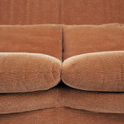 Vico_Magistretti_Portovenere_3_Seater_Sofa_for_Cassina,_Peach_Upholstery,_Italy,_1982