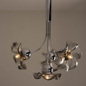 Italian_Murano_Glass_Floral_Pendant_Lamp_with_Smoked_Glass_Shades,_1970s