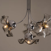 Italian_Murano_Glass_Floral_Pendant_Lamp_with_Smoked_Glass_Shades,_1970s