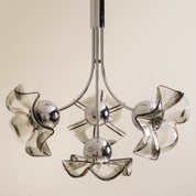 Italian_Murano_Glass_Floral_Pendant_Lamp_with_Smoked_Glass_Shades,_1970s
