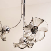 Italian_Murano_Glass_Floral_Pendant_Lamp_with_Smoked_Glass_Shades,_1970s
