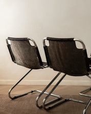 Set_of_4_Italian_Cantilever_Dining_Chairs_in_Brown_Cowhide_and_Chrome,_1970s