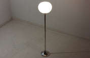 Vintage_Italian_Chrome_Floor_Lamp_Attributed_to_Guzzini,_1970s_Space_Age_White_Dome_Lamp
