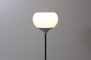 Vintage_Italian_Chrome_Floor_Lamp_Attributed_to_Guzzini,_1970s_Space_Age_White_Dome_Lamp