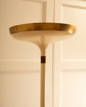 1970s_Cream_White_and_Gold_Floor_Lamp,_Italy