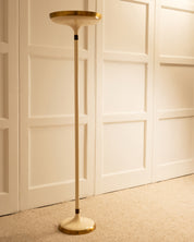 1970s_Cream_White_and_Gold_Floor_Lamp,_Italy