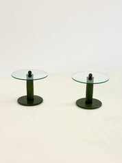 Set_of_2_Italian_green_side_tables_with_bamboo_base_and_glass_top