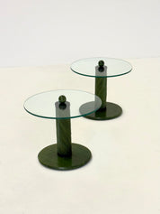 Set_of_2_Italian_green_side_tables_with_bamboo_base_and_glass_top