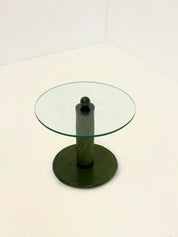 Set_of_2_Italian_green_side_tables_with_bamboo_base_and_glass_top
