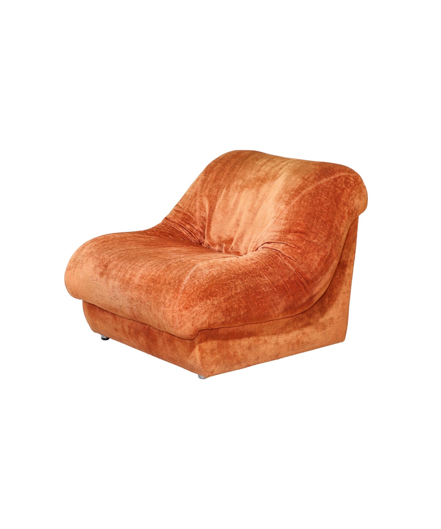 Italian_lounge_chair_orange_vintage_orange_1970s