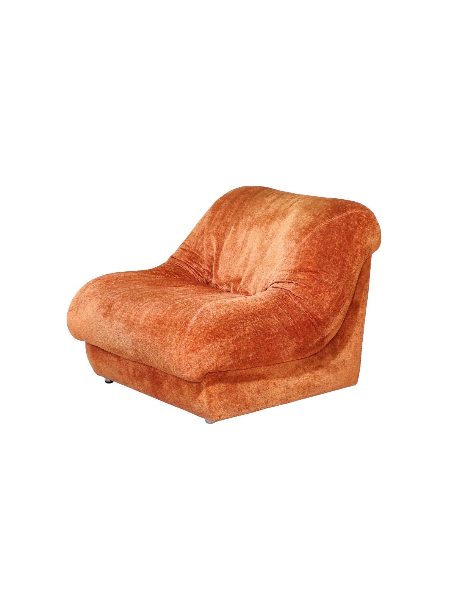 Italian_lounge_chair_orange_vintage_orange_1970s