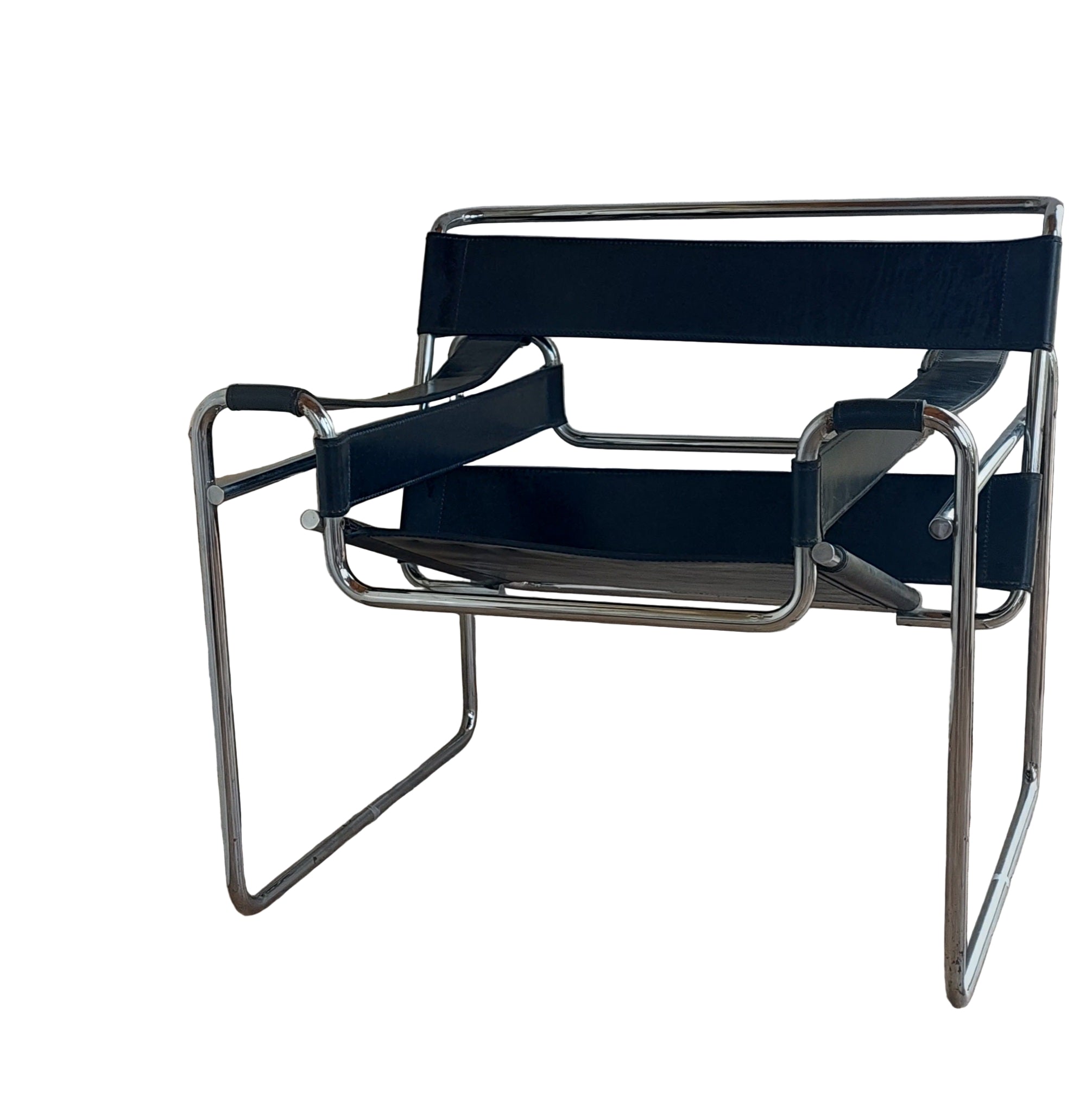 Mid-Century_Bauhaus_Wassily_Chair_by_Marcel_Breuer_in_1925