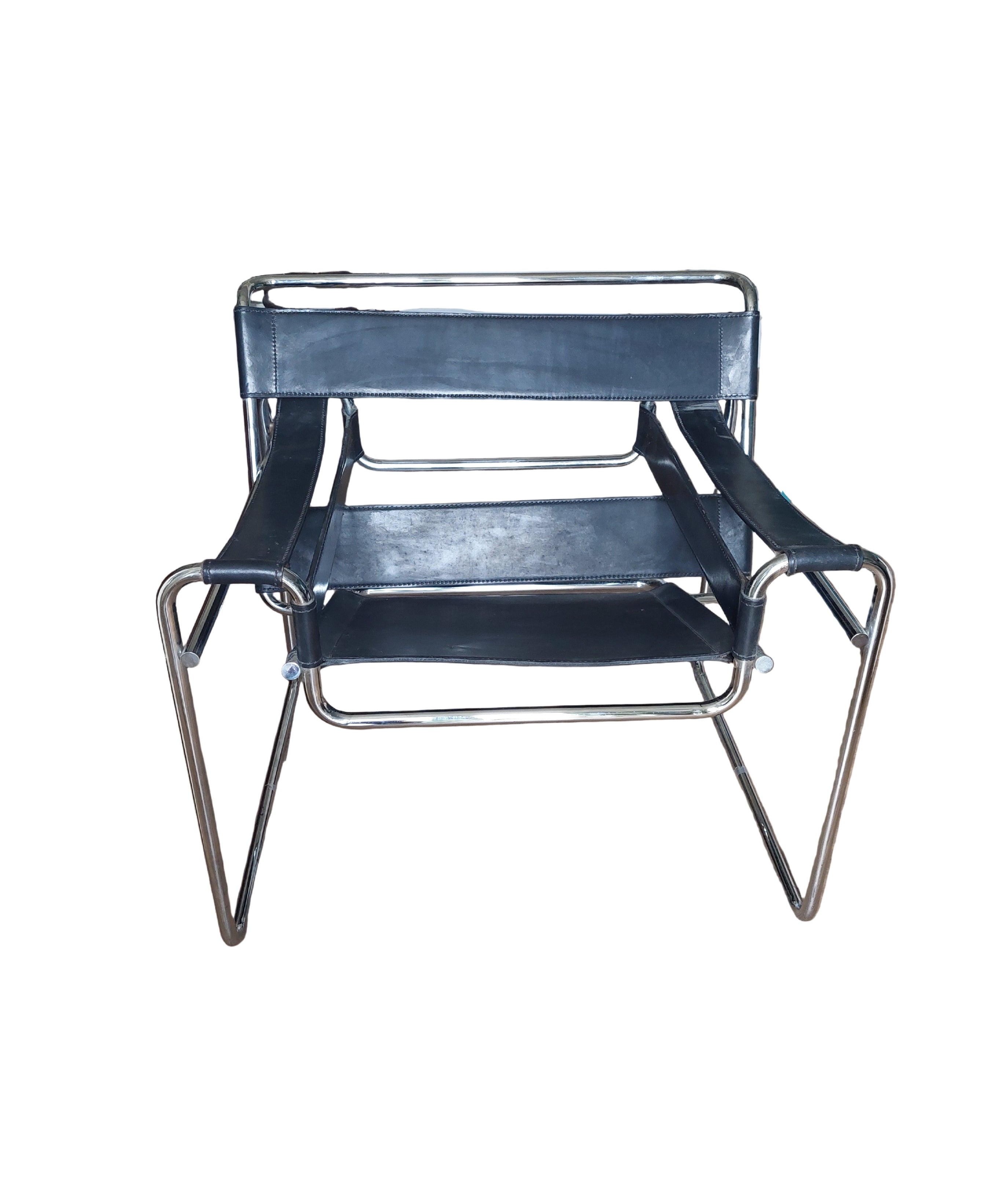 Mid-Century_Bauhaus_Wassily_Chair_by_Marcel_Breuer_in_1925