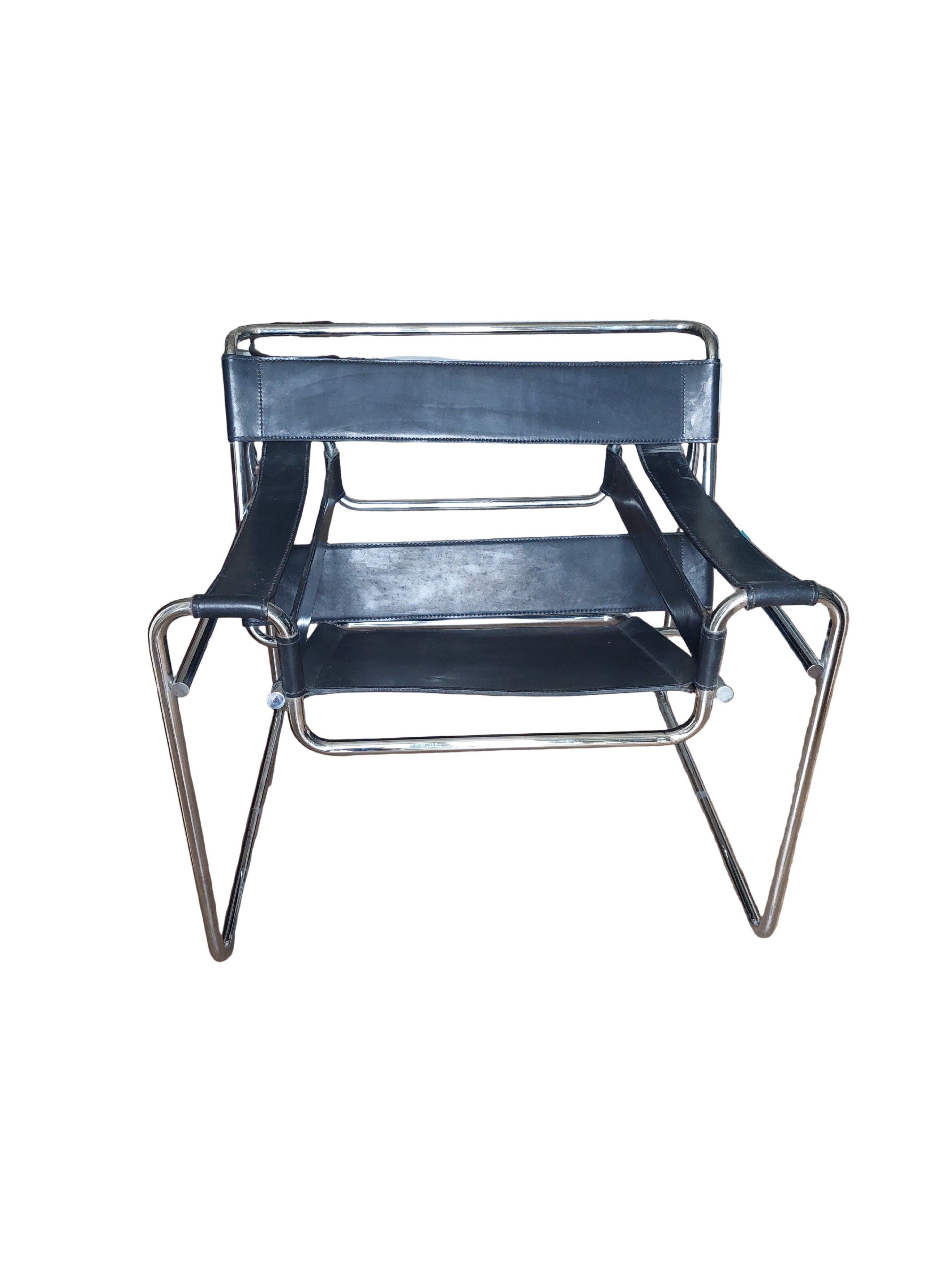 Mid-Century_Bauhaus_Wassily_Chair_by_Marcel_Breuer_in_1925