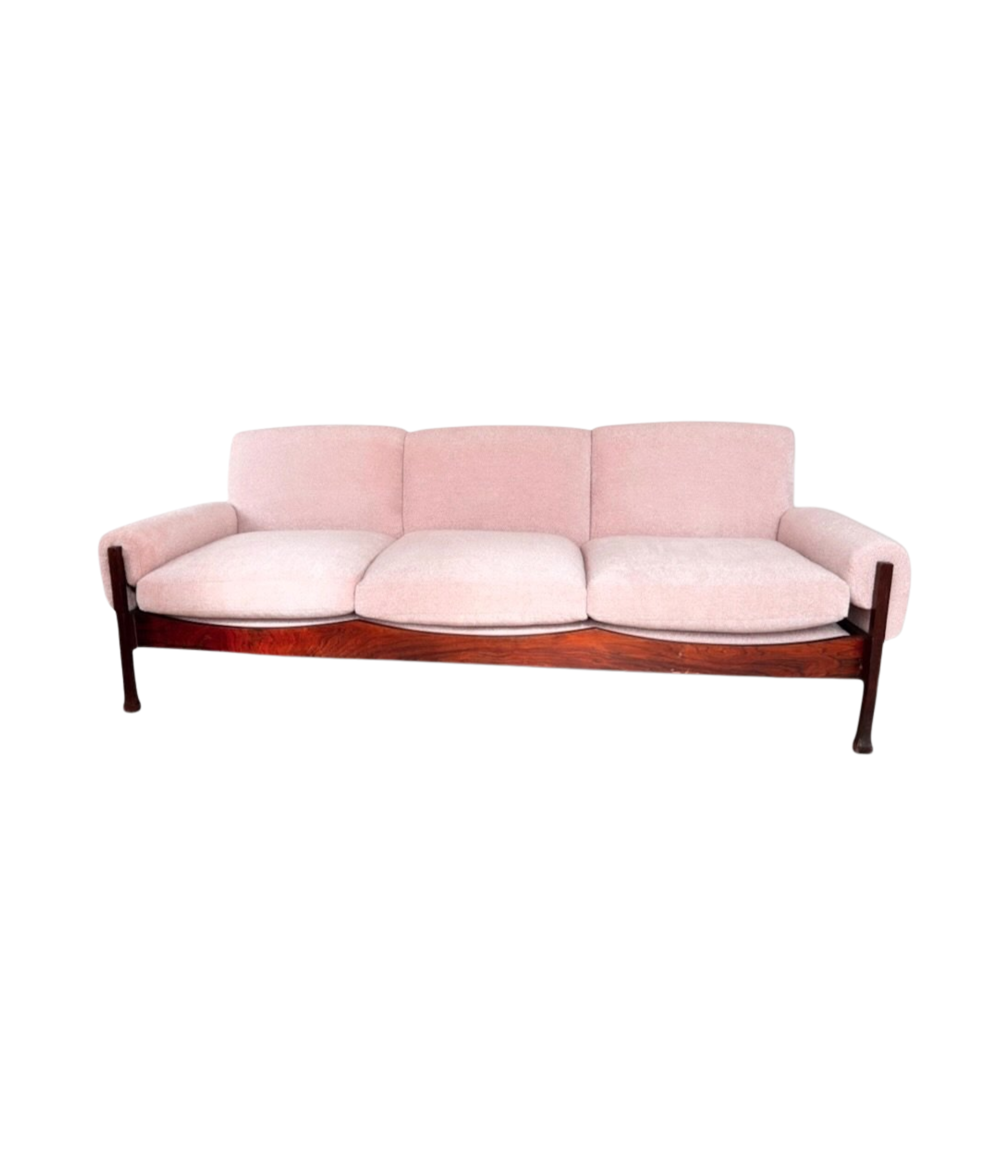 Italian_Mid-Century_Three-Seater_Sofa_in_Rosewood_and_Powder_Pink_Bouclé,_1960s