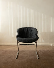 Set_of_4_Flynn_Dining_Chairs_by_Gastone_Rinaldi_for_Thema,_Chrome_&_Charcoal_Upholstery,_Italy,_1970s