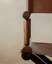 Italian_Modern_Folding_Director's_Chair_in_Dark_Stained_Ash_Wood_and_Brown_Leather,_1980s–1990s