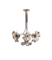 Italian_Murano_Glass_Floral_Pendant_Lamp_with_Smoked_Glass_Shades,_1970s