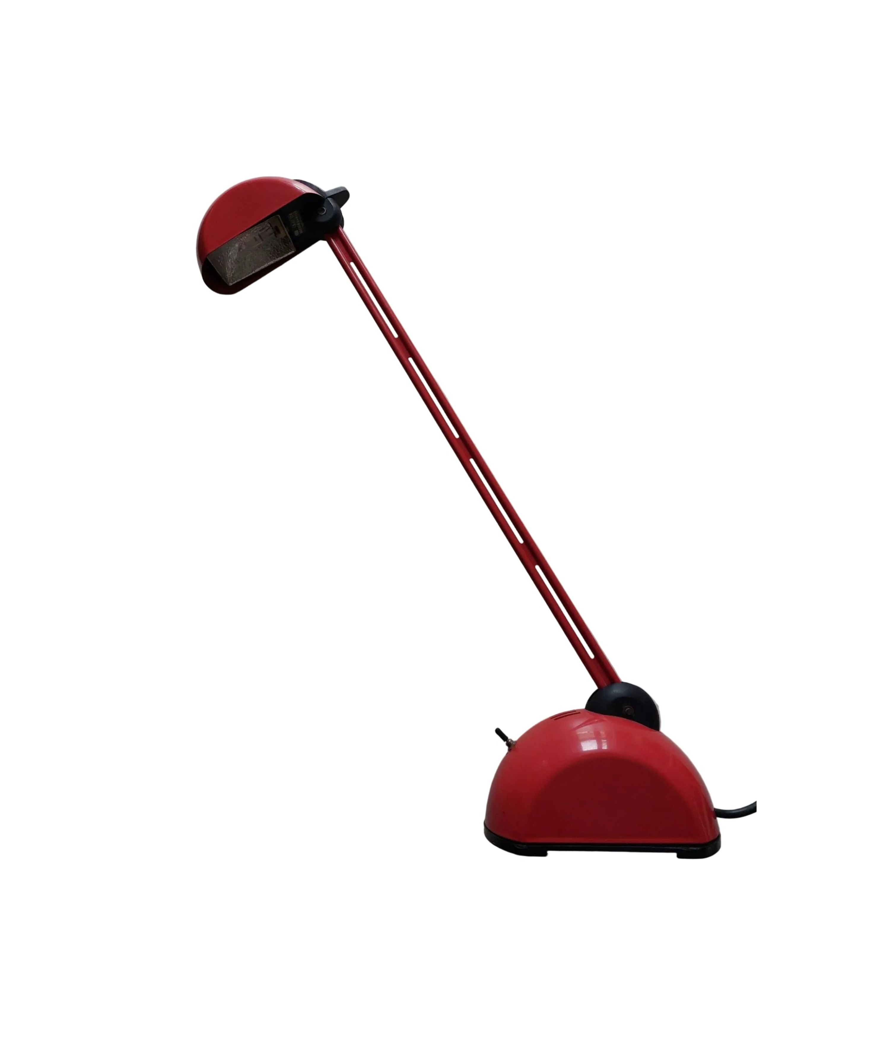 Italian_Postmodern_Red_Desk_Lamp_with_Adjustable_Arm,_Halogen_Light,_1970s