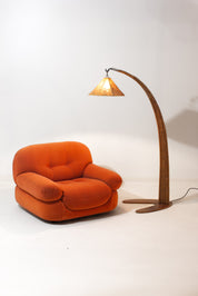 Italian_Rattan_Arc_Floor_Lamp_with_Jute_Shade,_1960s