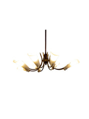 Italian_Spider_Chandelier_with_Eight_Brass_Arms_and_White_Shades,_1970s