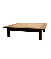 Italian_Square_Coffee_Table_in_Black_Wood_and_Stainless_Steel,_1970s