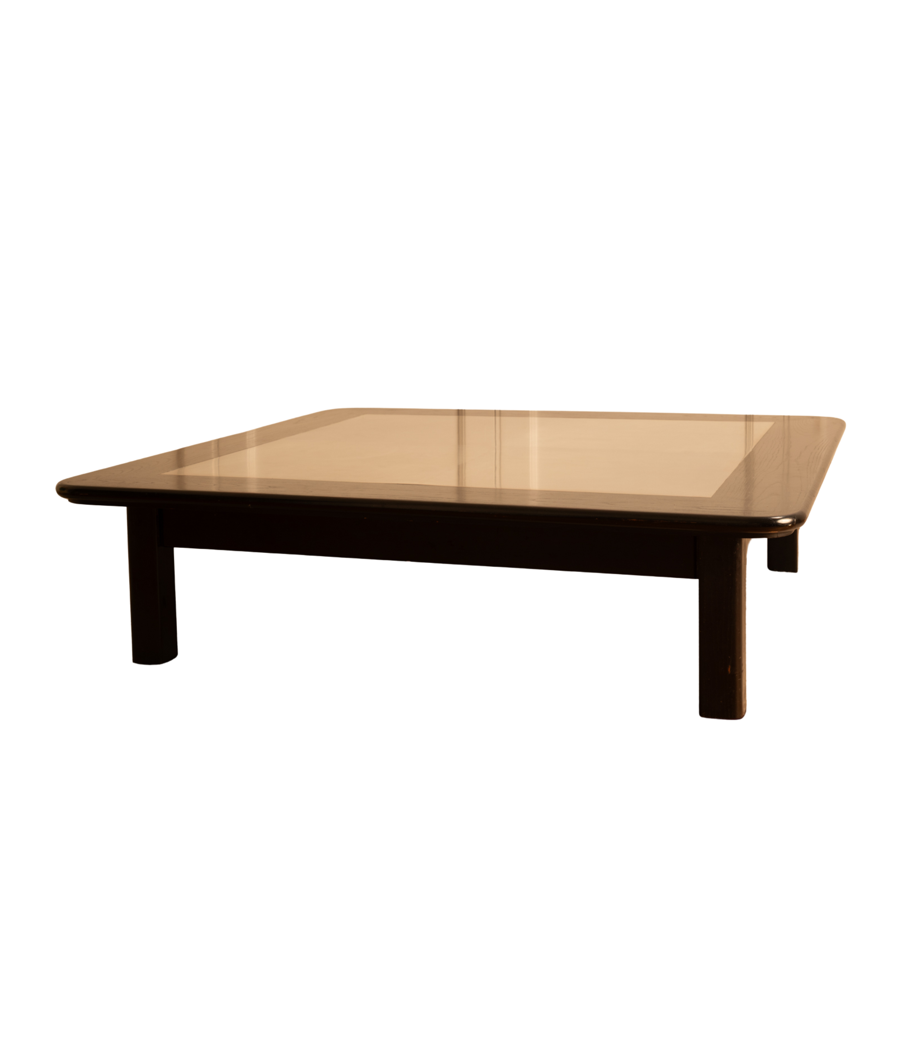 Italian_Square_Coffee_Table_in_Black_Wood_and_Stainless_Steel,_1970s