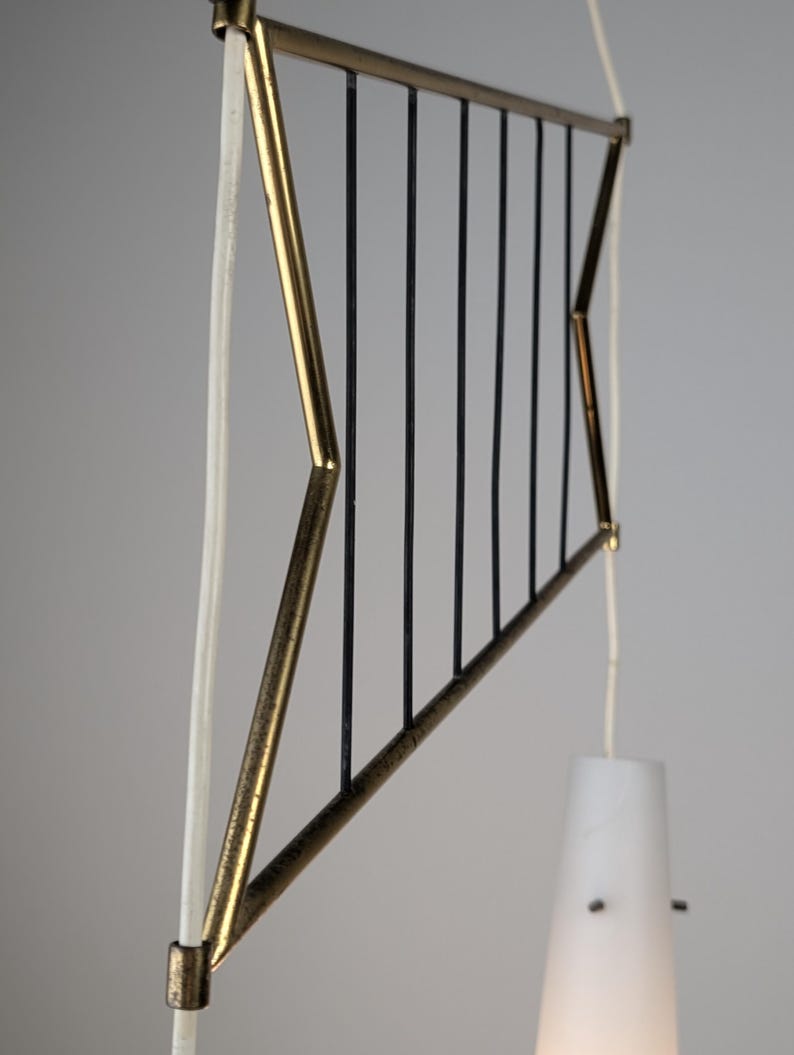 Italian_Stilnovo_Style_Pendant_Lamp_with_Opaline_and_Brass_Shades,_1950s