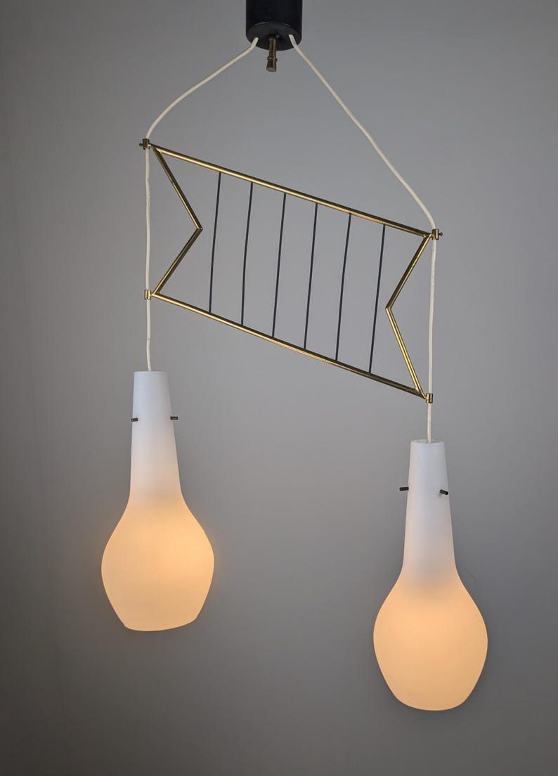 Italian_Stilnovo_Style_Pendant_Lamp_with_Opaline_and_Brass_Shades,_1950s