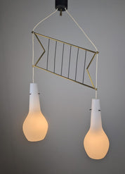 Italian_Stilnovo_Style_Pendant_Lamp_with_Opaline_and_Brass_Shades,_1950s