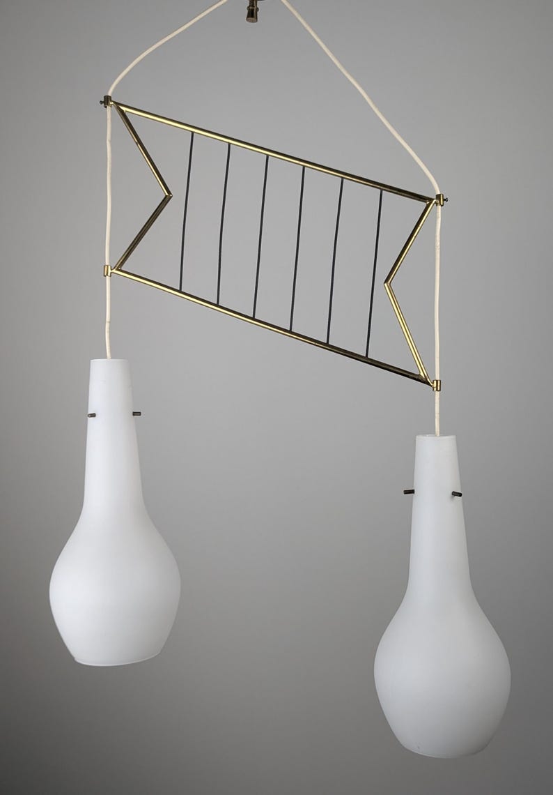 Italian_Stilnovo_Style_Pendant_Lamp_with_Opaline_and_Brass_Shades,_1950s