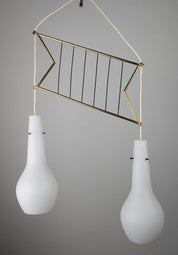 Italian_Stilnovo_Style_Pendant_Lamp_with_Opaline_and_Brass_Shades,_1950s