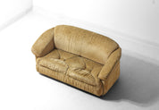 Vintage_Italian_Two_Seater_Plush_Sofa,_Beige_Low_Profile_Lounge_Sofa,_1970s_Mid_Century_Modern