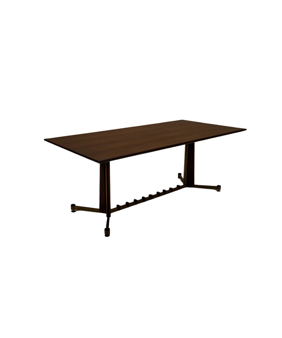 Italian_Vintage_Dining_Table_in_Mahogany,_Rosewood_and_Brushed_Brass,_Italy