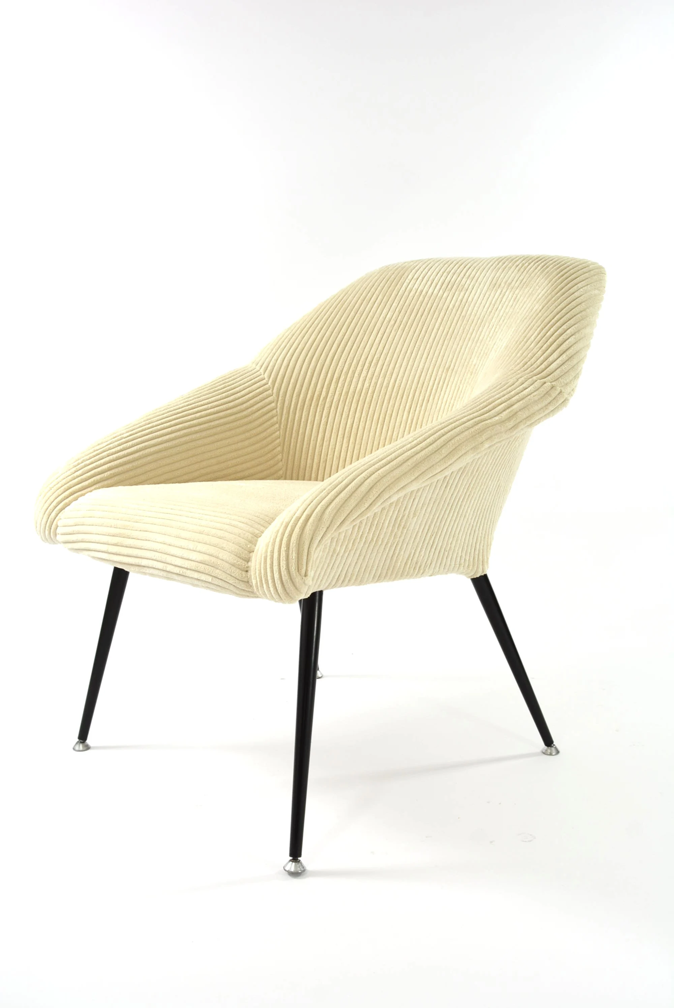 Ivory_velvet_shell_armchair_1970s