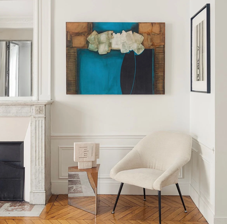 Ivory_velvet_shell_armchair_1970s