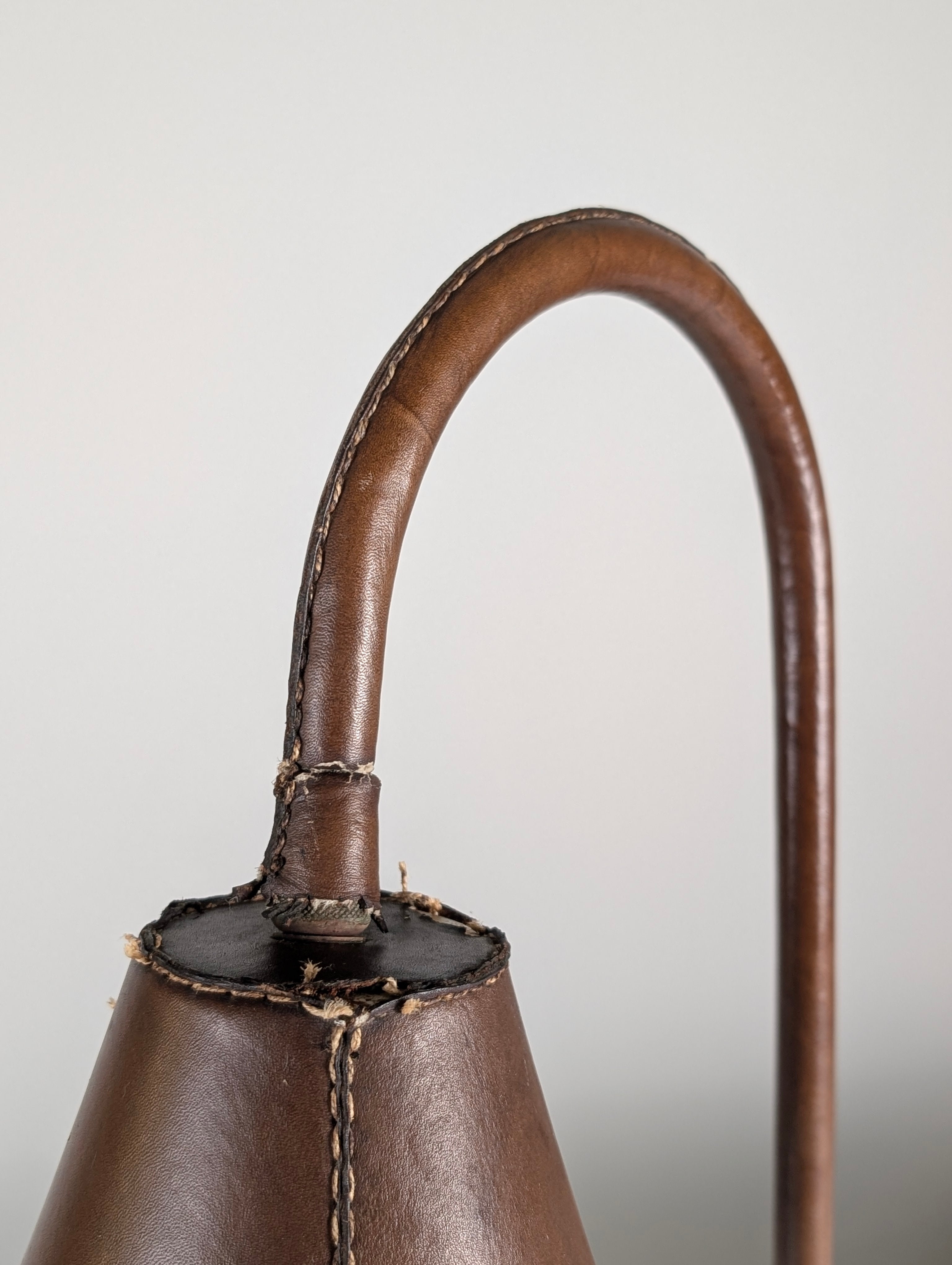 Leather_Table_Lamp_by_Jacques_Adnet_in_Brown_Saddle-Stitched_Leather,_France,_1950s
