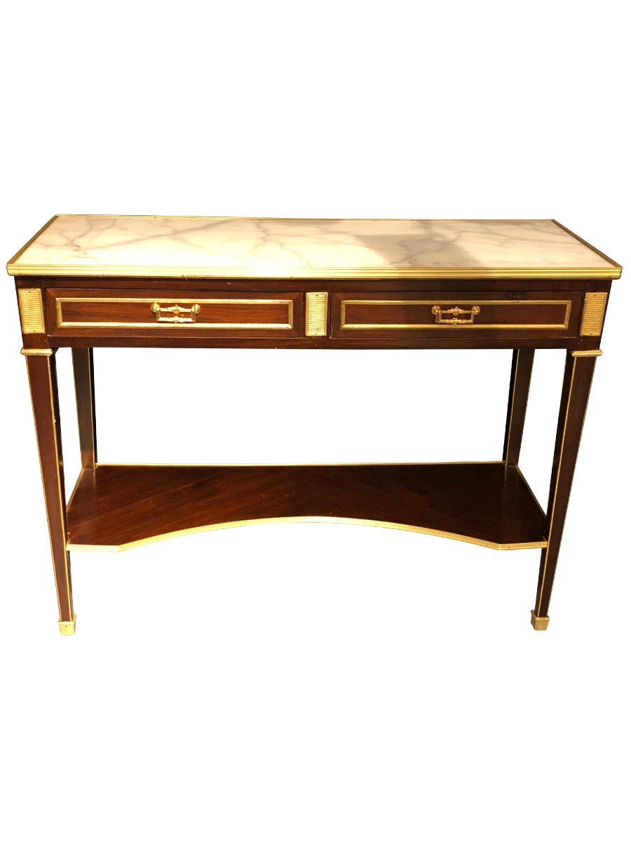 Jansen-Style_Marble_Top_Bronze_Console/Serving_Table,_1960s
