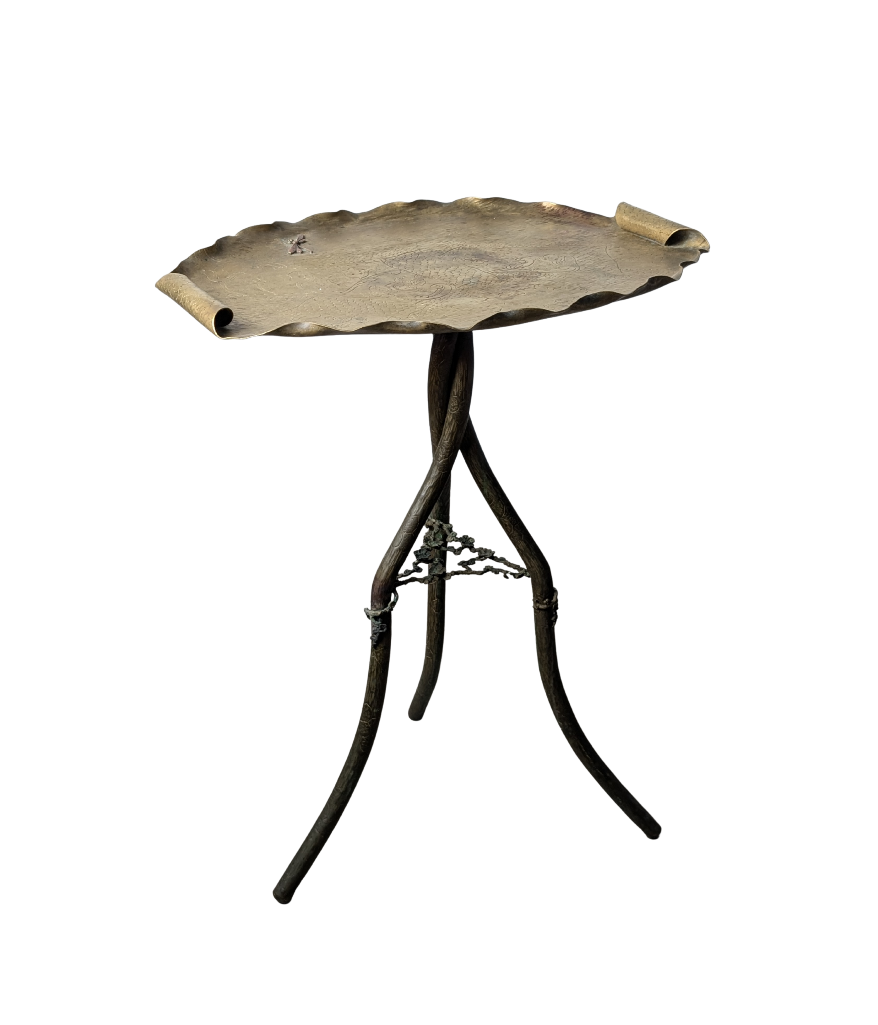 Japanese_Art_Nouveau_Bronze_and_Brass_Side_Table,_1920s