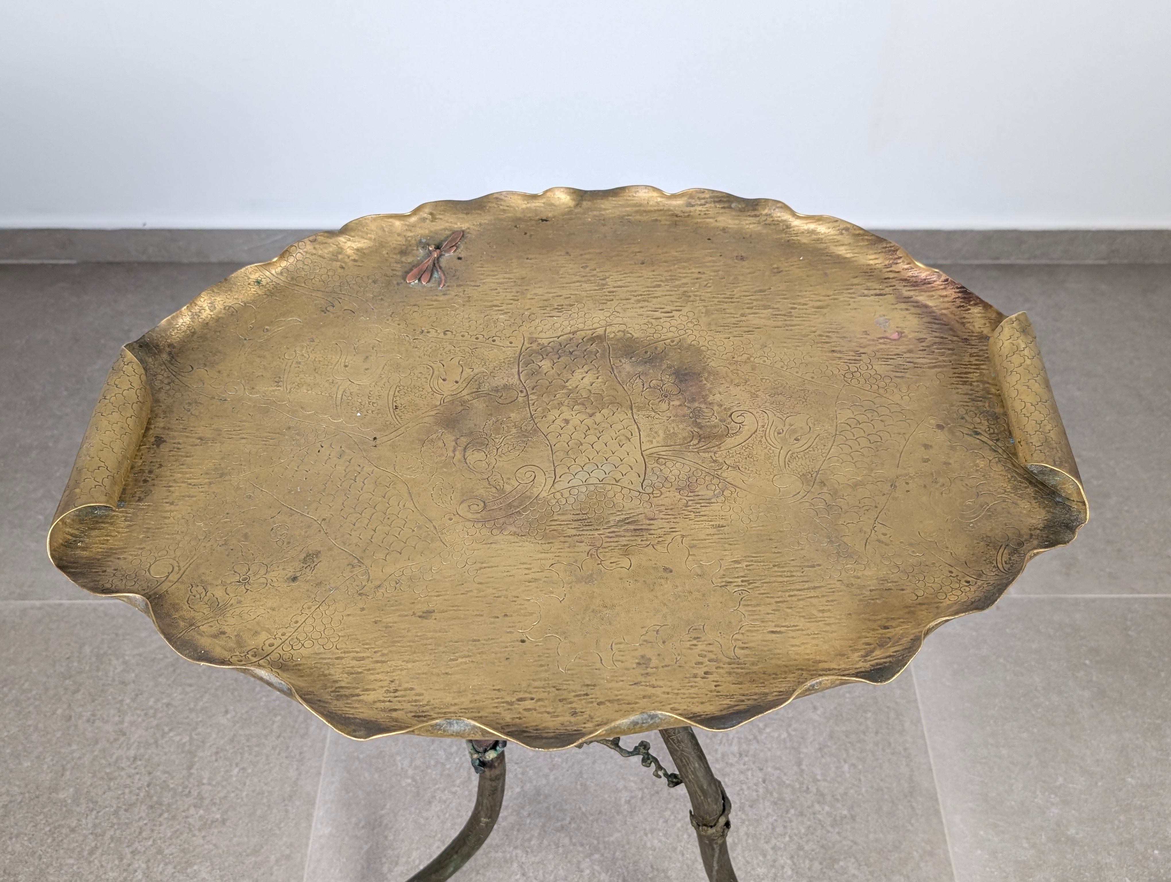 Japanese_Art_Nouveau_Bronze_and_Brass_Side_Table,_1920s