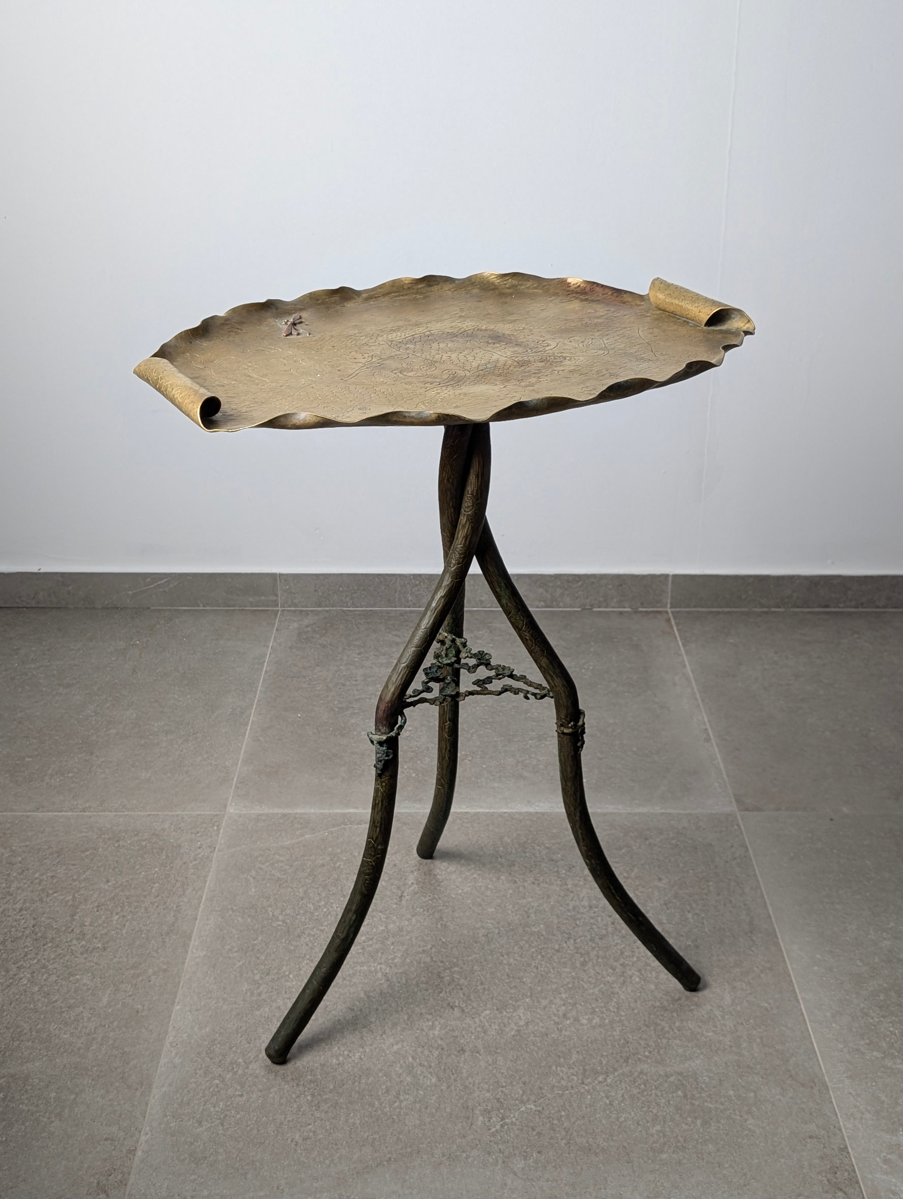 Japanese_Art_Nouveau_Bronze_and_Brass_Side_Table,_1920s