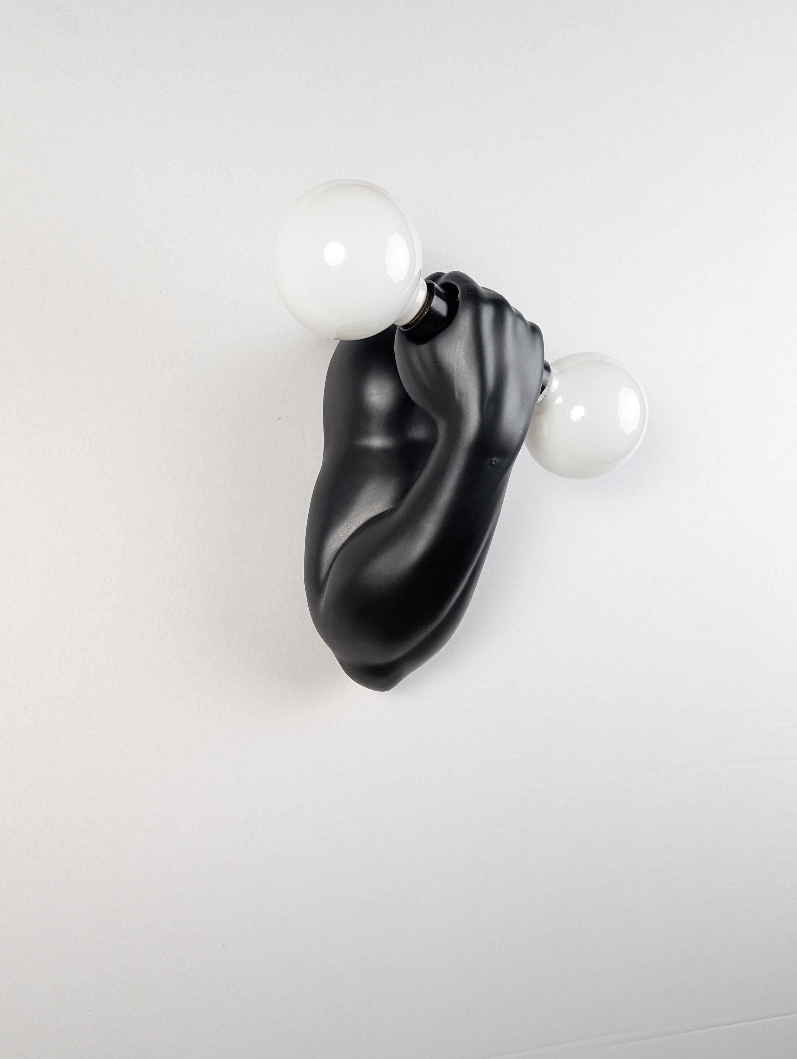 Black_Ceramic_Arm_Wall_Sconce_by_J.C._Peiré,_Sculptural_Design,_1970s,_France