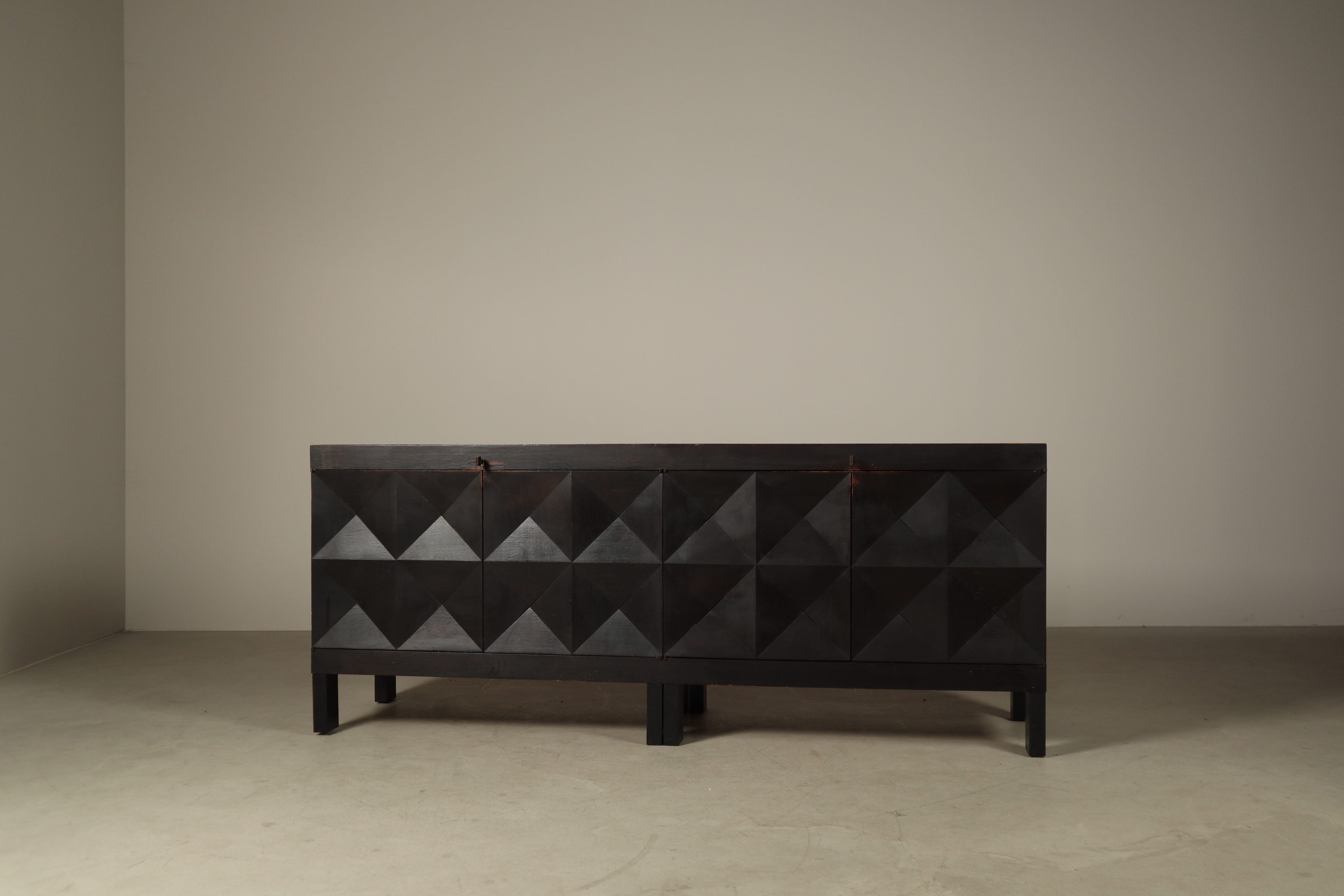 Brutalist_Four-Door_Sideboard_by_Jean_Batenburg_for_MI_in_Ebonized_Oak,_Belgium,_1960s