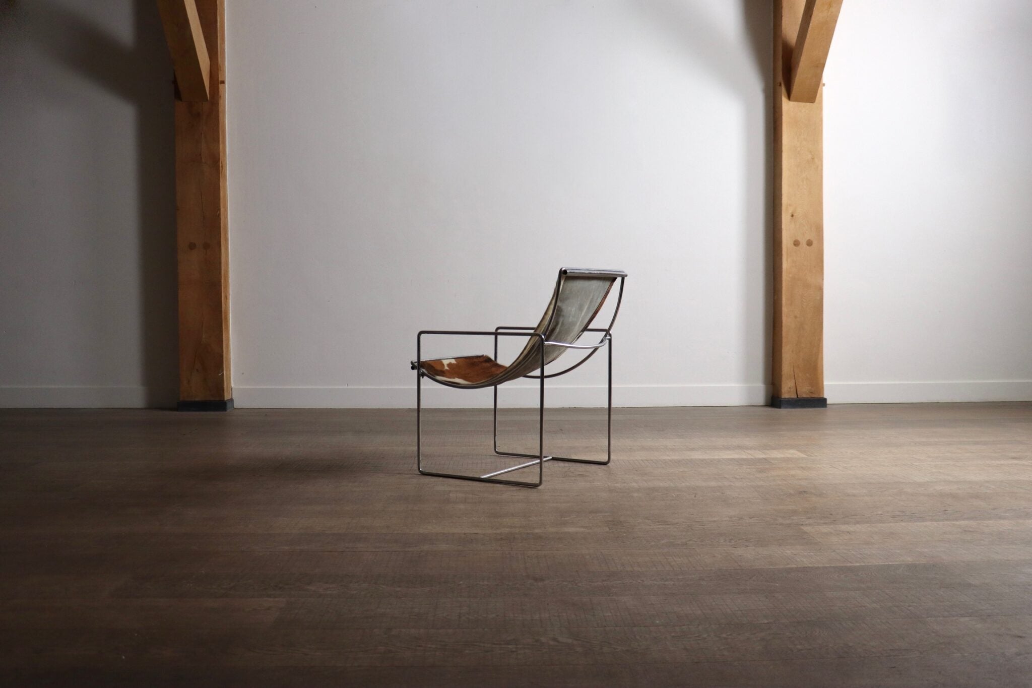Jean_Gillon_Jangada_Lounge_Chair_with_Ottoman_in_Cognac_Leather,_Brazil,_1960s