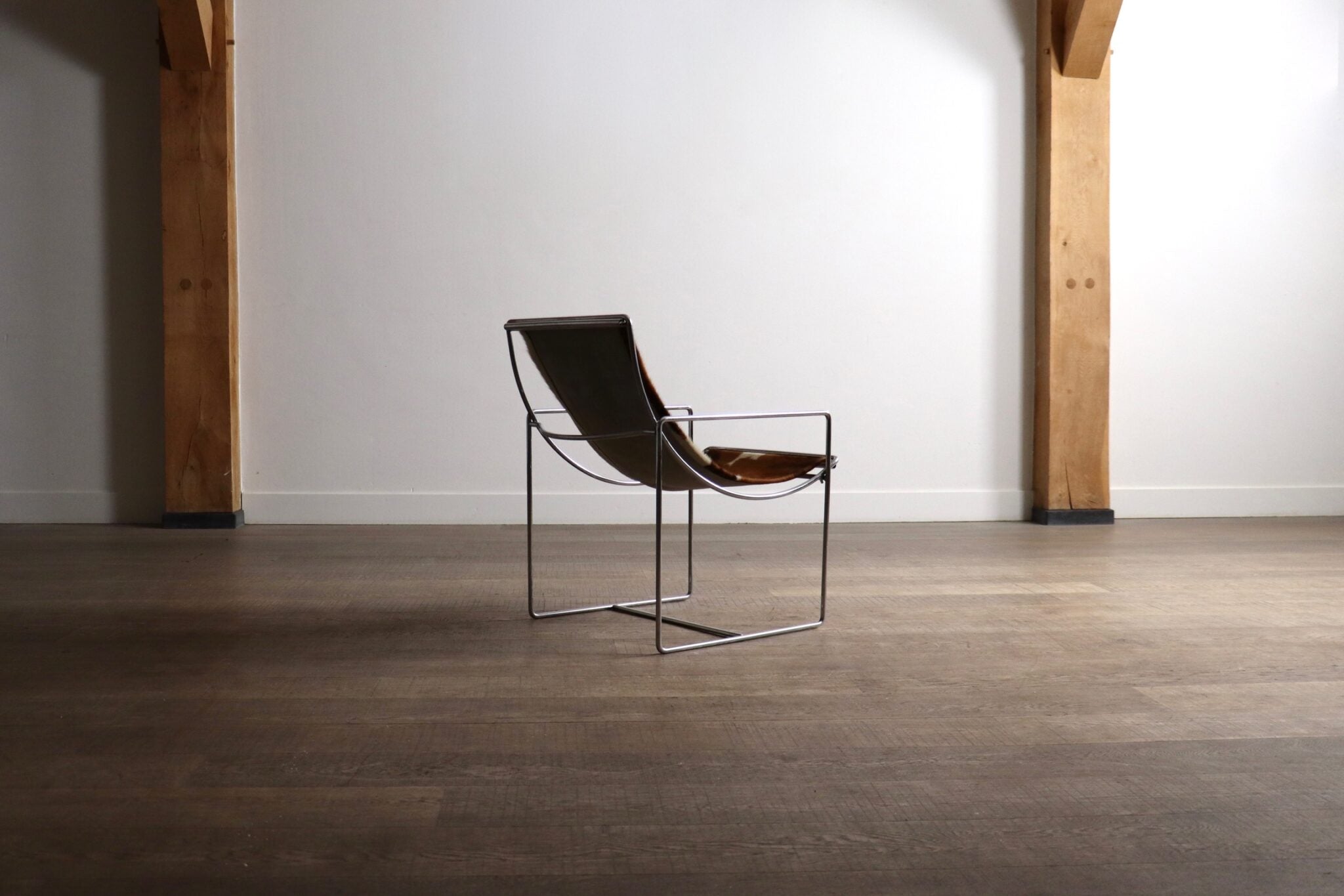 Jean_Gillon_Jangada_Lounge_Chair_with_Ottoman_in_Cognac_Leather,_Brazil,_1960s