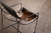 Jean_Gillon_Jangada_Lounge_Chair_with_Ottoman_in_Cognac_Leather,_Brazil,_1960s