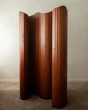 Jomain_Baumann_XL_Tambour_Room_Divider_in_Pine_for_Baumann,_France,_1930s