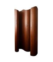 Jomain_Baumann_XL_Tambour_Room_Divider_in_Pine_for_Baumann,_France,_1930s