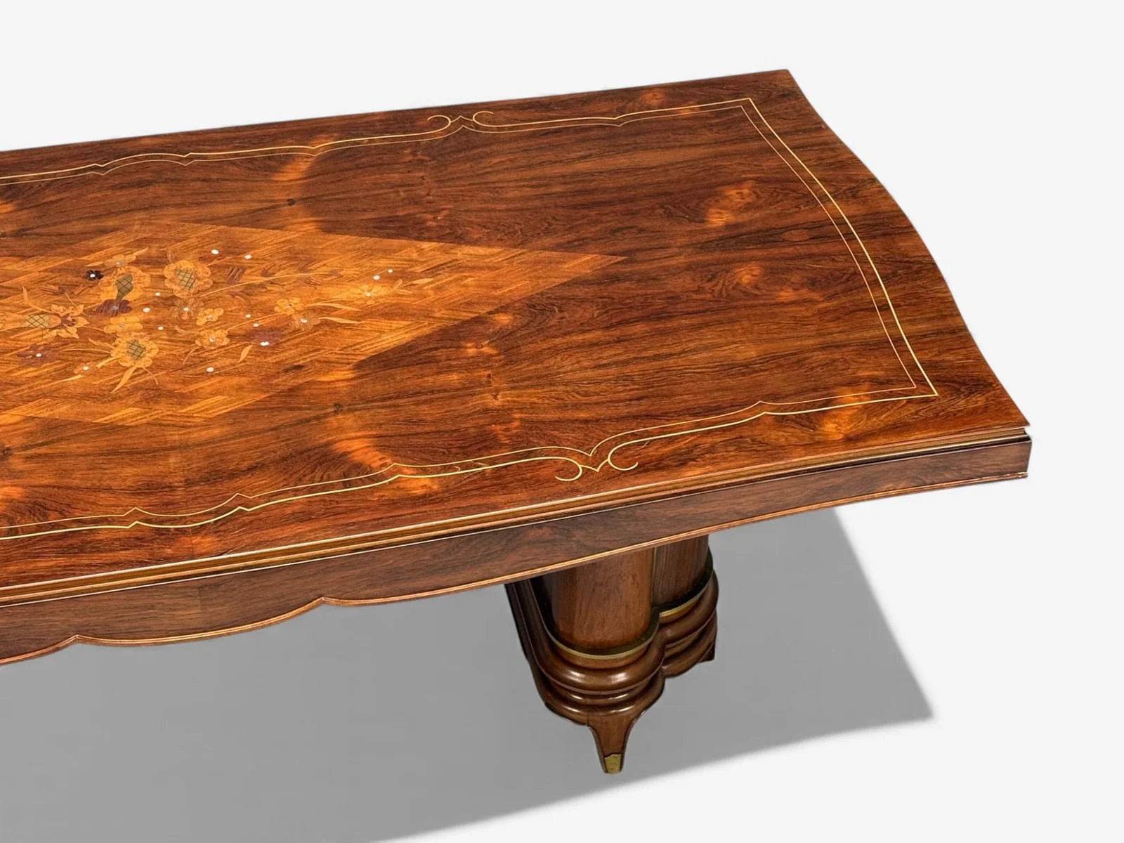 Jules_Leleu_Art_Deco_Dining_Table,_Rosewood_&_Abalone,_1930s_France